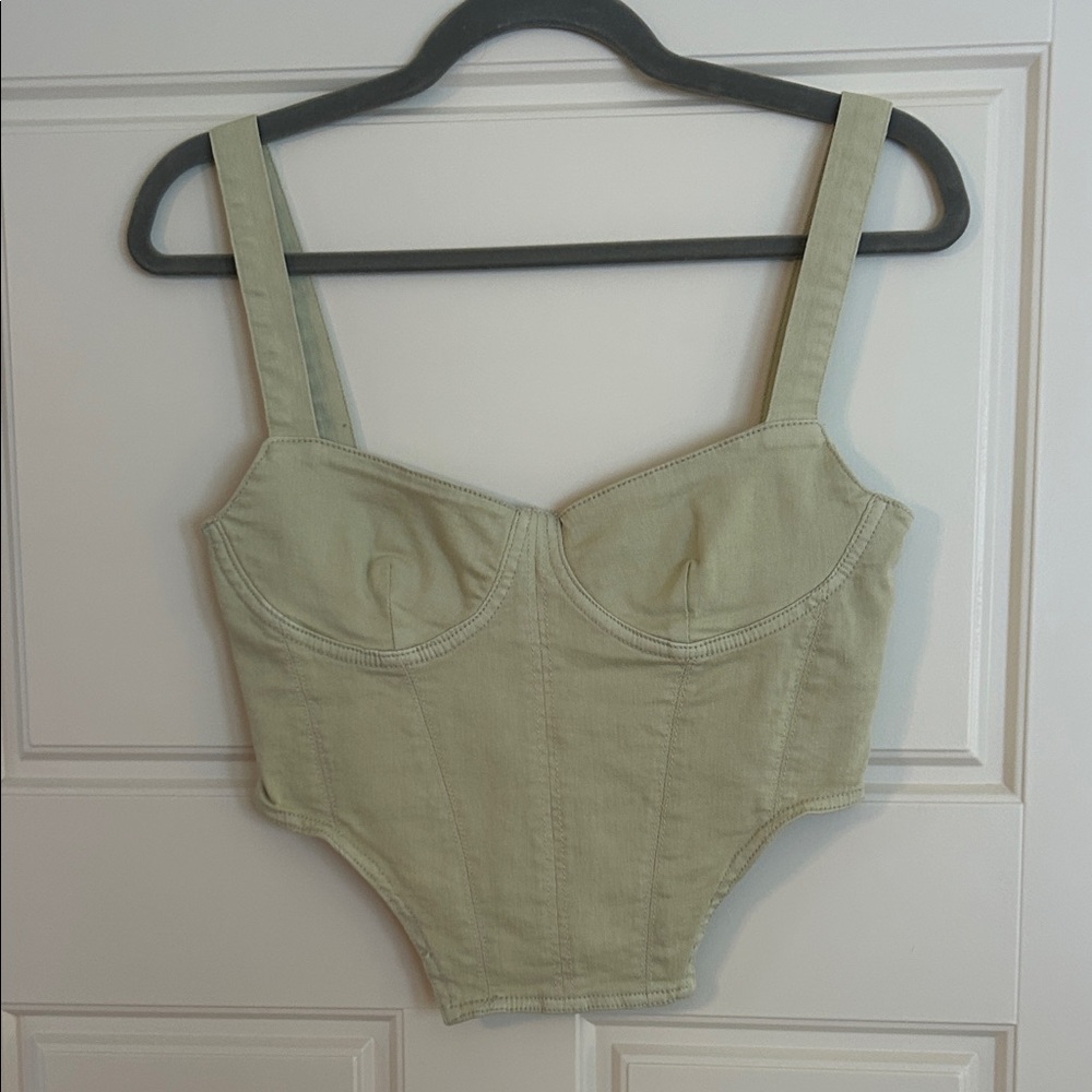 Green Corset Top